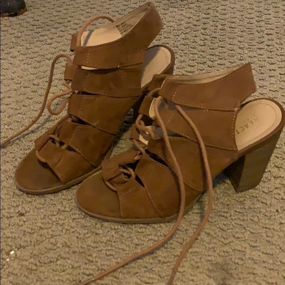 Lace up booties